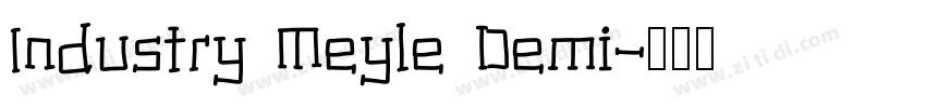 Industry Meyle Demi字体转换